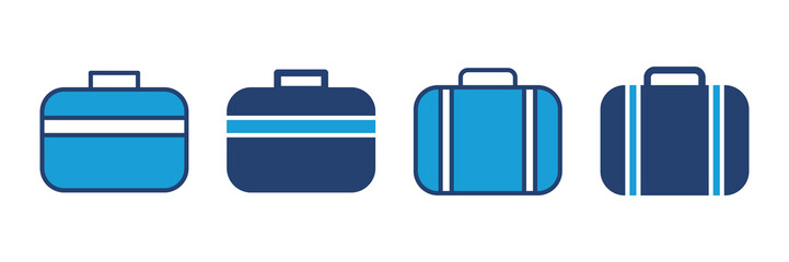Briefcase icon vector. suitcase icon. luggage symbol.