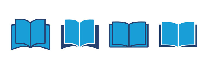 Book icon vector. open book icon vector. ebook icon