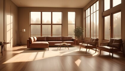Photo interior modern design room 3d illustration