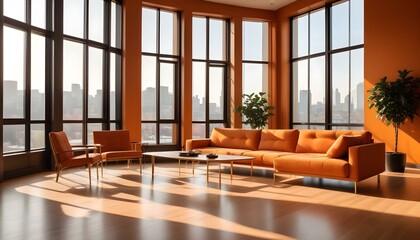 Photo interior modern design room 3d illustration