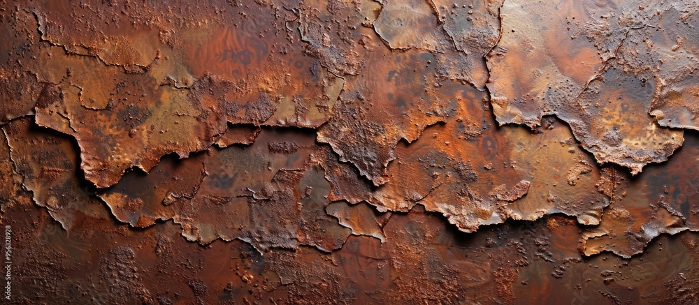 Leinwandbilder a rusty weathered plate textured with corrosion creates a striking image for presentation background
