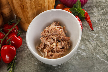 Canned tuna fish for salad