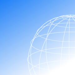 青色のグラデーションの抽象的な背景イラスト