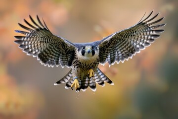 Fototapeta premium red tailed hawk in flight
