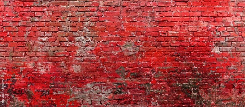 Aufkleber texture background of a red brick wall with copy space image