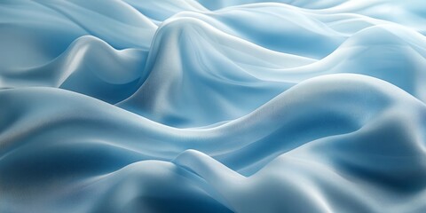 Obraz premium Elegant Light Blue Satin Fabric with Luxurious Texture