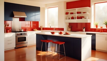 Photo interior modern design room 3d illustration