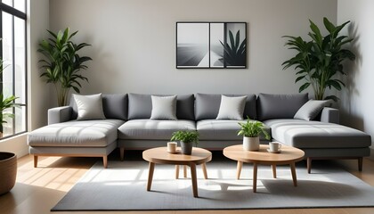 Photo interior modern design room 3d illustration