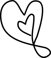 Hand drawn heart