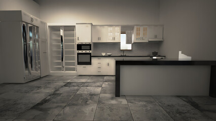 industrial kitchen counters