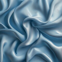Obraz premium Elegant Light Blue Satin Fabric with Luxurious Texture