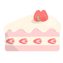 cake with strawberry