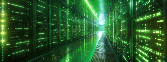 Obraz premium Green Quantum Core