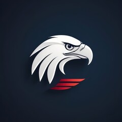 Fototapeta premium american bald eagle head illustration of a american eagle head american bald eagle 