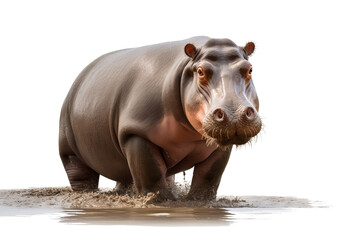 Hippopotamus PNG image with transparent background for wildlife and nature designs