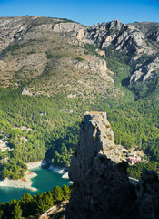 reservoir guadalest town Spain