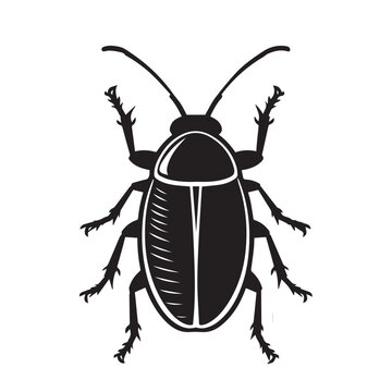 recommend clip art: Cockroach in cartoon, doodle style . Image for t-shirt, web, mobile apps and ui. Isolated 2d vector illustration in logo, icon, sketch style, Eps 10, black and white. AI Generative