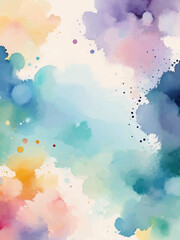 multicolor watercolor background