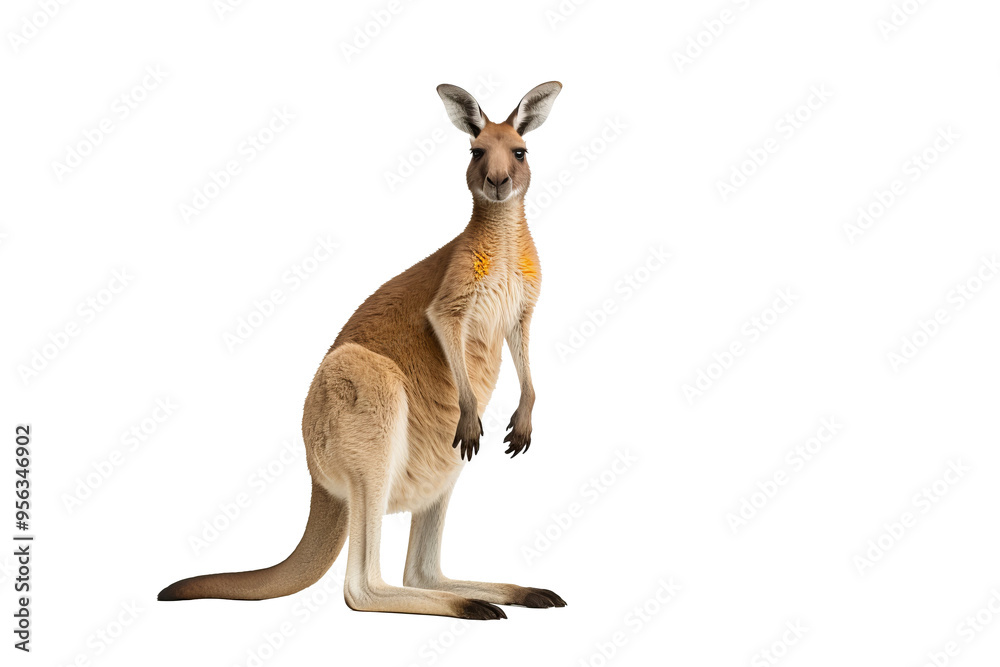 Canvas Prints kangaroo png with a transparent background for use in digital designs, presentations, and creative p