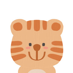 cute animals_cute tiger illustration