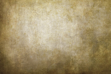 Obraz premium A highly detailed golden grunge texture with a rough, distressed surface. The image features various shades of gold and brown, with visible scratches and worn-out areas, ideal for use as a background 