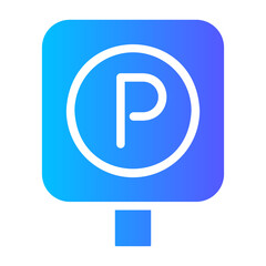 parking Gradient icon