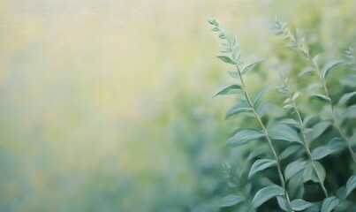 oil painting of Desmostachya bipinnata plant in a garden , Generative AI