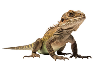 High-quality central bearded dragon PNG with transparent background for digital designs and creative projects