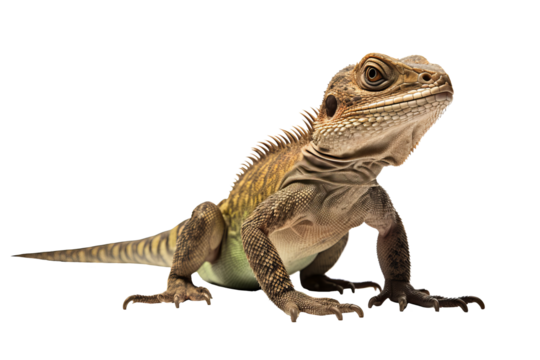 High-quality central bearded dragon PNG with transparent background for digital designs and creative projects - Powered by Adobe