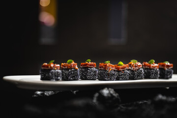 Chinese high end restaurant food, expensive ingredients, top view