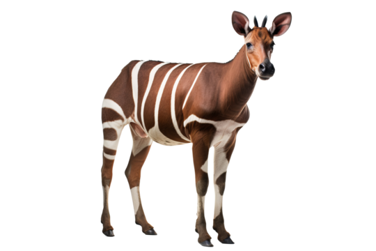 Detailed Quagga with transparent background, ideal for wildlife and educational projects, vector art of extinct zebra species for digital and print use