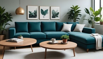 Photo interior modern design room 3d illustration