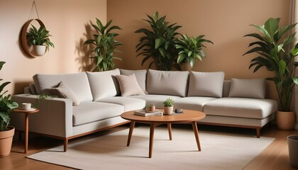 Photo interior modern design room 3d illustration