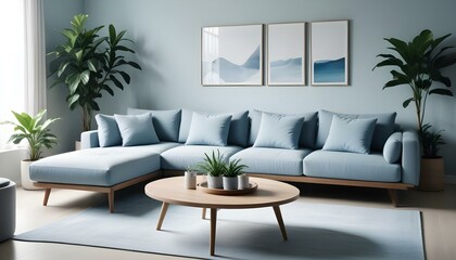 Photo interior modern design room 3d illustration