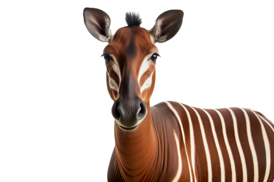Detailed Quagga with transparent background, ideal for wildlife and educational projects, vector art of extinct zebra species for digital and print use