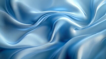 Obraz premium Elegant Light Blue Satin Fabric with Luxurious Texture