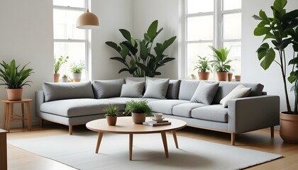 Fototapeta premium Photo interior modern design room 3d illustration