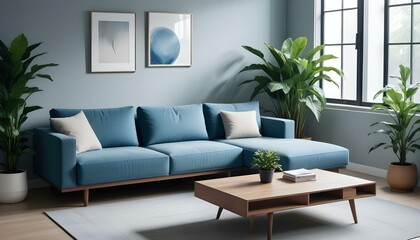 Photo interior modern design room 3d illustration