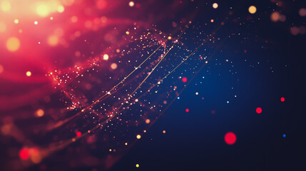 Obraz premium background Innovation network points Earth's surface wave background Abstract digital wave background information technology background The background is the background. gradient wave digital wave ban