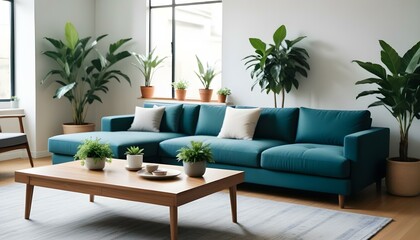 Photo interior modern design room 3d illustration