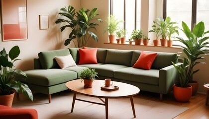 Photo interior modern design room 3d illustration