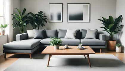 Photo interior modern design room 3d illustration