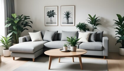 Photo interior modern design room 3d illustration