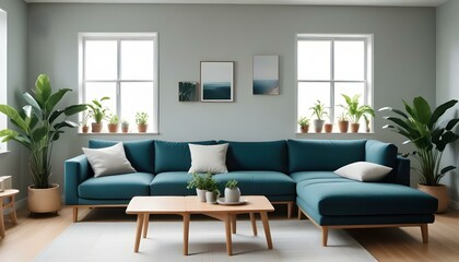 Photo interior modern design room 3d illustration