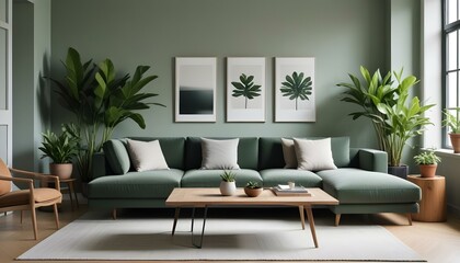 Photo interior modern design room 3d illustration