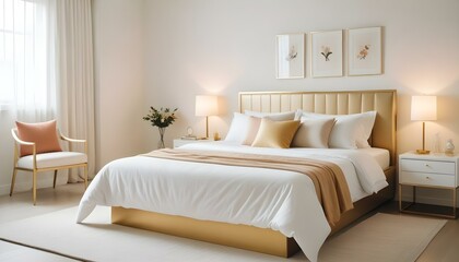 Photo interior modern design room 3d illustration