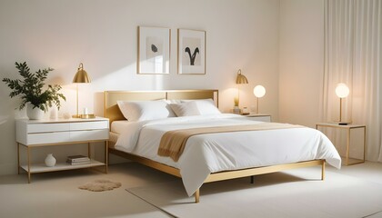 Photo interior modern design room 3d illustration