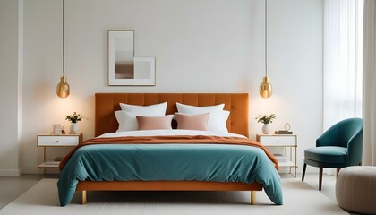 Photo interior modern design room 3d illustration