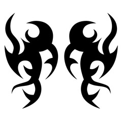 Tattoo designs. Tattoo tribal vector designs. Art tribal tattoo.