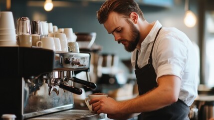 Barista Making Coffee